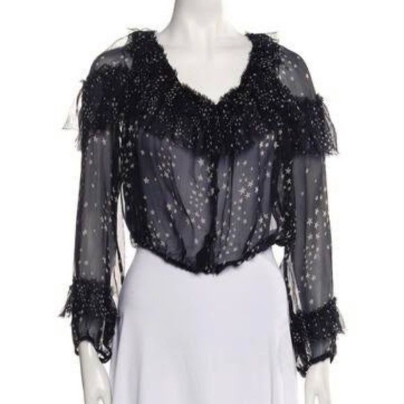 LoveShackFancy sheer star blouse - Picture 8 of 8